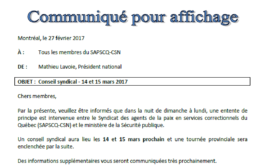 Entente de principe conclue