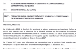 Formation conduite véhicules correctionnels